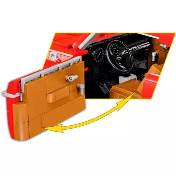 Brinquedo de construção Cobi Opel Rekord C Coupé escala 1:12 modelo COBI-24345, conjunto de construção para colecionadores