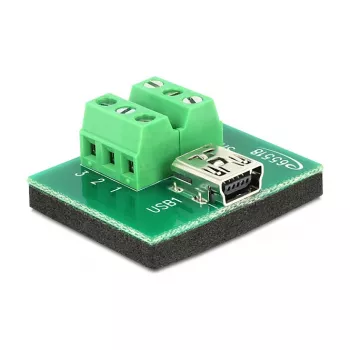Adaptador de cabo DeLOCK 65518 Mini USB 6p preto verde