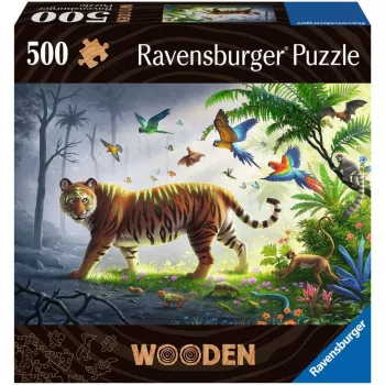 Puzzle de madeira Tigre na selva (505 peças)