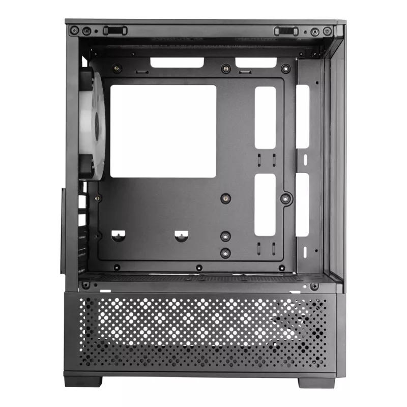 Caixa de PC Mini-Tower TACENS Mars Gaming MC-SE2 — Mini-ITX / Micro-ATX, preto, janela lateral, fonte de alimentação inferior, suporta 2x2,5 polegadas + 1x3,5 polegadas