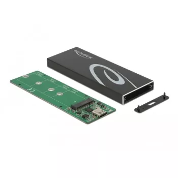 Caixa para SSD DeLOCK 42003 caixa externa para SSD M.2 SATA com USB Type-C