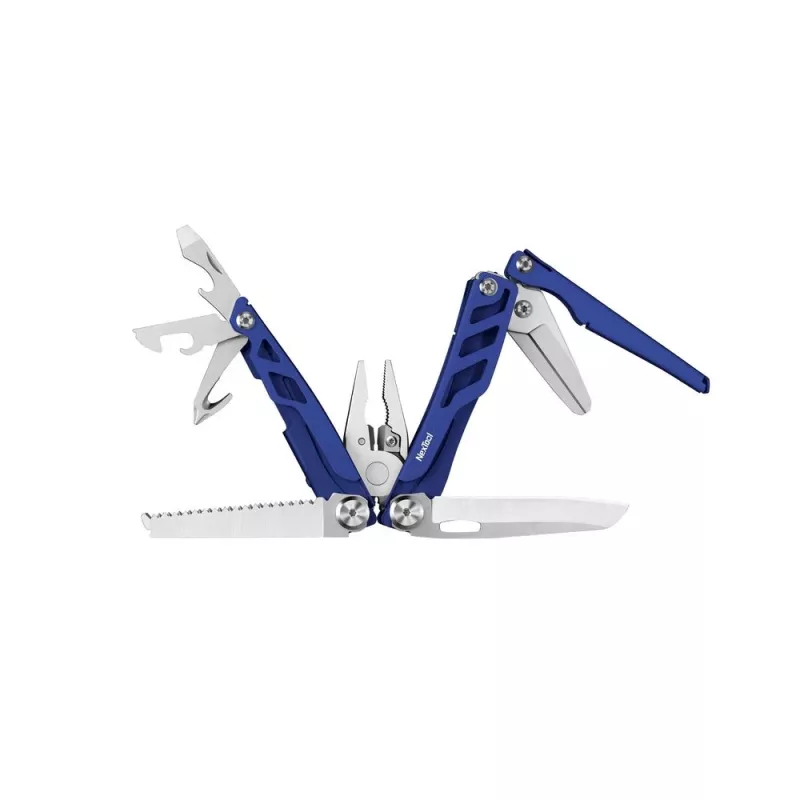 Multiferramenta Nextool FLAGSHIP Pro NE20271 16-em-1 canivete multiferramenta, lâminas em aço inoxidável, azul, 11 cm fechada