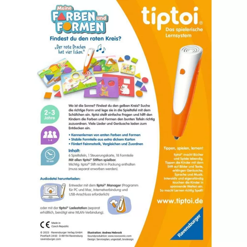 tiptoi Meine Farben und Formen, jogo de tabuleiro