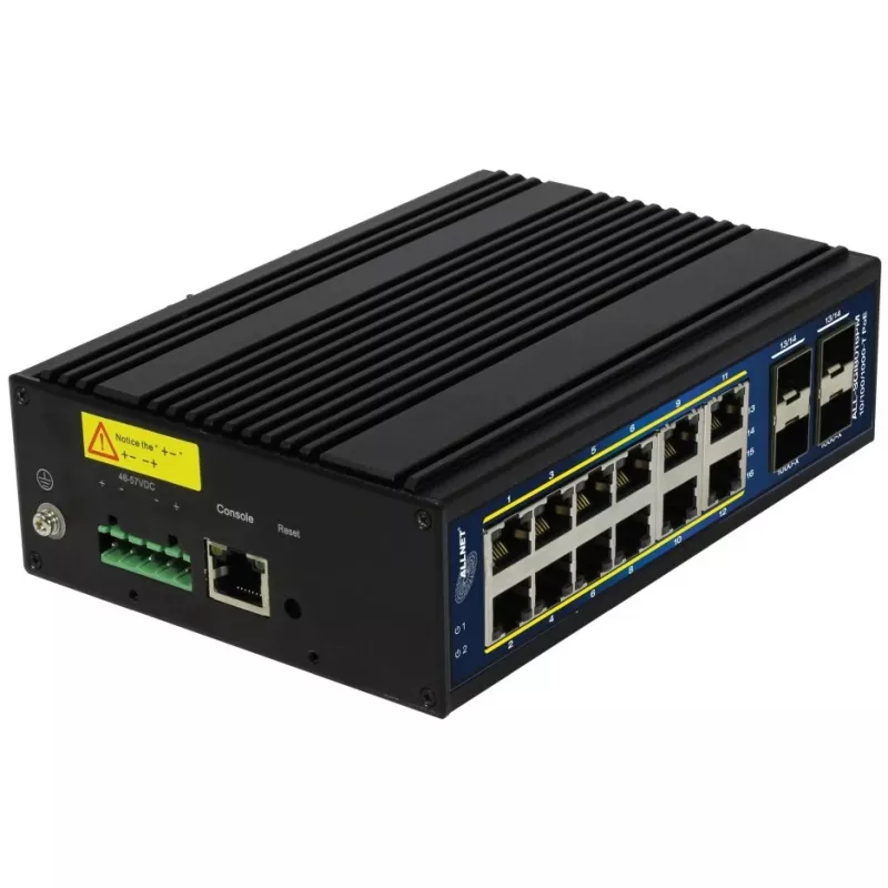 Switch gerido ALLNET ALL-SGI8016PM L2+/L3 12x Gigabit Ethernet PoE