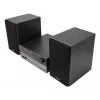 Micro-sistema de áudio doméstico Aiwa MSBTU-700DAB — 25 W RMS, DAB+/FM, Bluetooth 10 m, gaveta para CD, visor LED, preto/azul ártico