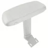 Cadeira de escritório ergonómica thunder x3 TEGC-3073102.B1 — estofamento branco e azul, braços ajustáveis, encosto alto