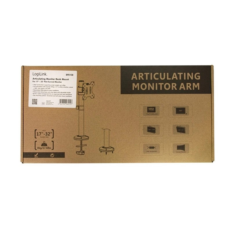 Suporte para monitor, 17-32 polegadas aço