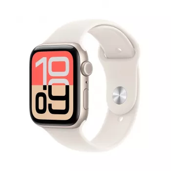 Apple Watch SE (3.ª geração) SE 3 GPS + Cellular 44mm caixa de alumínio Starlight com bracelete desportiva Starlight - S/M