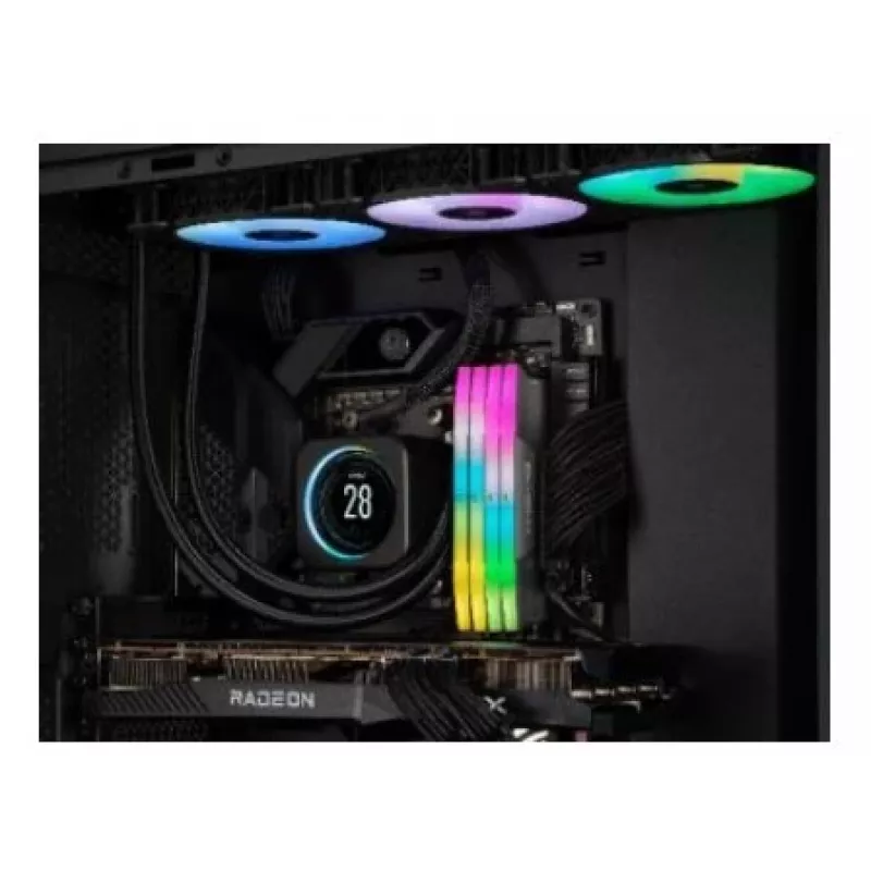 Kit de memória CORSAIR DDR5 Vengeance RGB 16GB (2x8GB) 6000 MT/s CL36