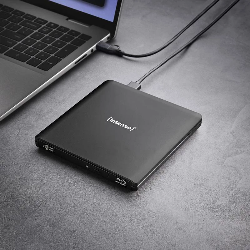 Intenso EOD 500BD Slim gravador Blu-ray externo, USB 3.2 Gen 1, preto