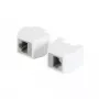 Acoplador RJ45 ALLNET TP-TP CAT6A 8 pinos magnético compatível com PoE 10G