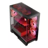 Caixa de PC MODECOM Volcano SPACE APEX ARGB Midi Tower, vidro temperado, USB-C, suporta ATX/microATX/Mini-ITX, GPU até 430 mm, dissipador de CPU até 180 mm