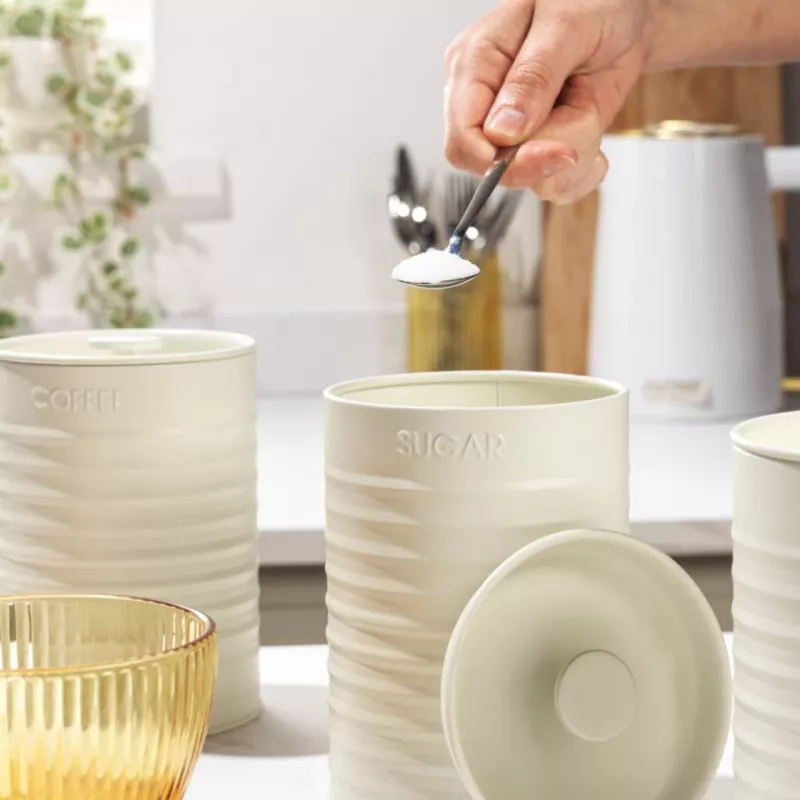 Conjunto de potes de conservação Russell Hobbs RH03268CEU7 3 peças, frascos de armazenamento para a bancada
