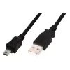 ASM AK-300130-030-S ASSMANN Cabo USB 2.0 HighSpeed Canon USB A/miniUSB B (5pin) M/M Preto 3m