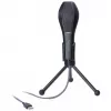 Microfone condensador USB com suporte de mesa - ideal para gaming, Skype e canto