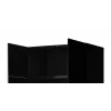 Roupeiro cama meble PAFOS 2D BASE 90×55,5×45 cm Preto mate, estrutura com 2 portas