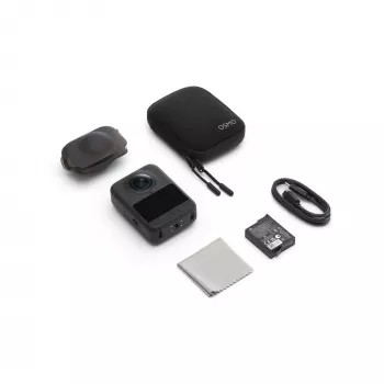 Actioncam DJI Osmo 360 Standard Combo — 8K Ultra HD, 120 MP CMOS, 240 fps, estabilização eletrónica, ecrã de 2