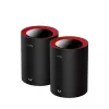 Cudy M3000 pack de 2 dual-band (2,4 GHz / 5 GHz) Wi-Fi 6 (802.11ax) preto, vermelho 1 interno