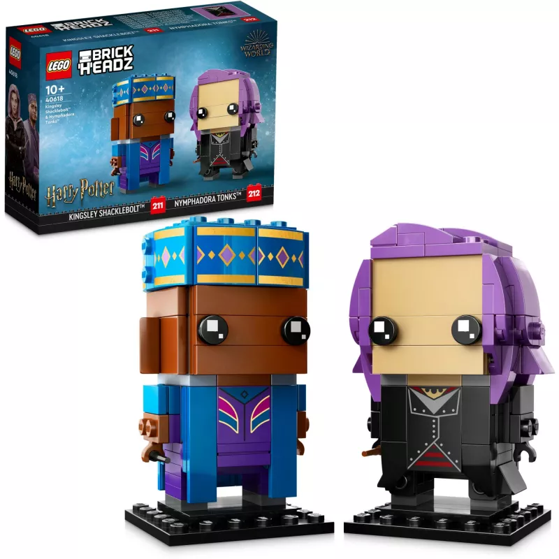 Lego Brickheadz Harry Potter 40618 Kingsley Shacklebolt e Nymphadora Tonks