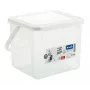 Recipiente para líquidos de limpeza Rotho Basic 4,5 l modelo 1770201100RP, tecnopolímero transparente com tampa e orifício de suspensão