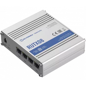 Teltonika RUTX08 router com fios Gigabit Ethernet aço inoxidável