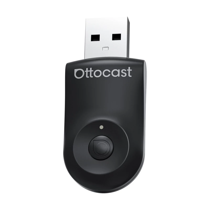 Adaptador 2 em 1 Bluetooth e Wi-Fi para automóvel, Ottocast CA505-T, sem fios
