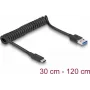 Cabo USB DeLOCK 85349 USB 3.2 Gen 2 1,2 m USB A USB C preto