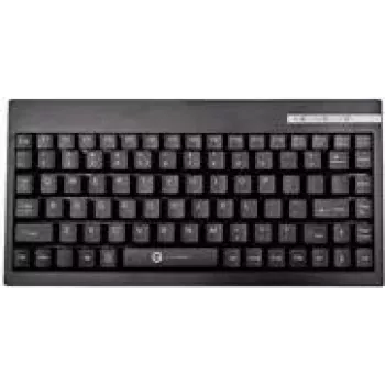 Teclado USB com fios GETT CleanType Easy Basic Compact — Layout alemão QWERTZ, preto