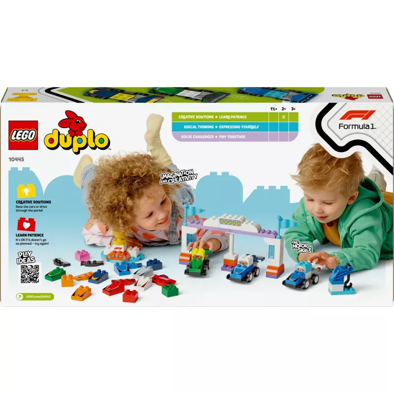 LEGO DUPLO 10445 Carro de corrida e piloto da equipa F1