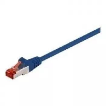 Cabo de rede patch Wentronic Goobay CAT 6, S/FTP (PiMF), azul, 7,5 m – LSZH sem halogéneos, cobre (68271)