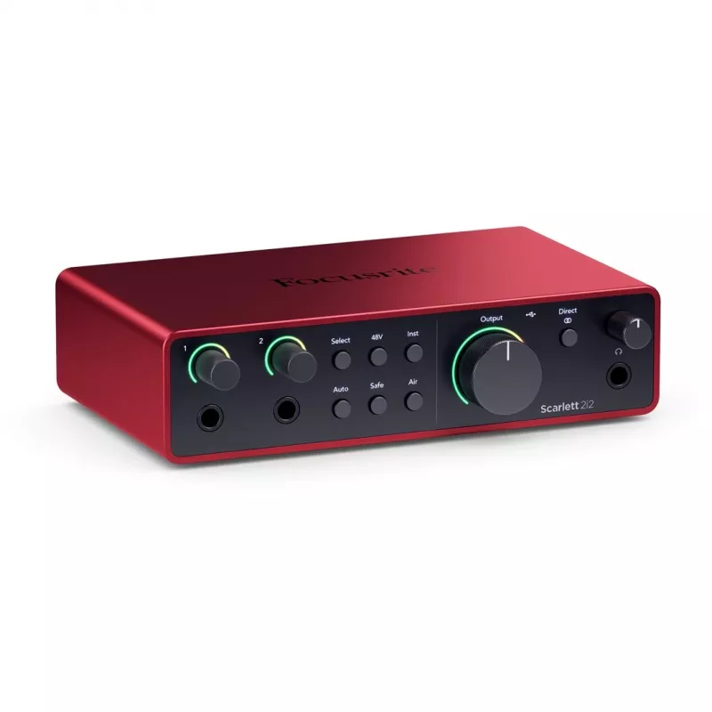 Focusrite Scarlett 2i2 USB-C 4.ª geração interface de áudio