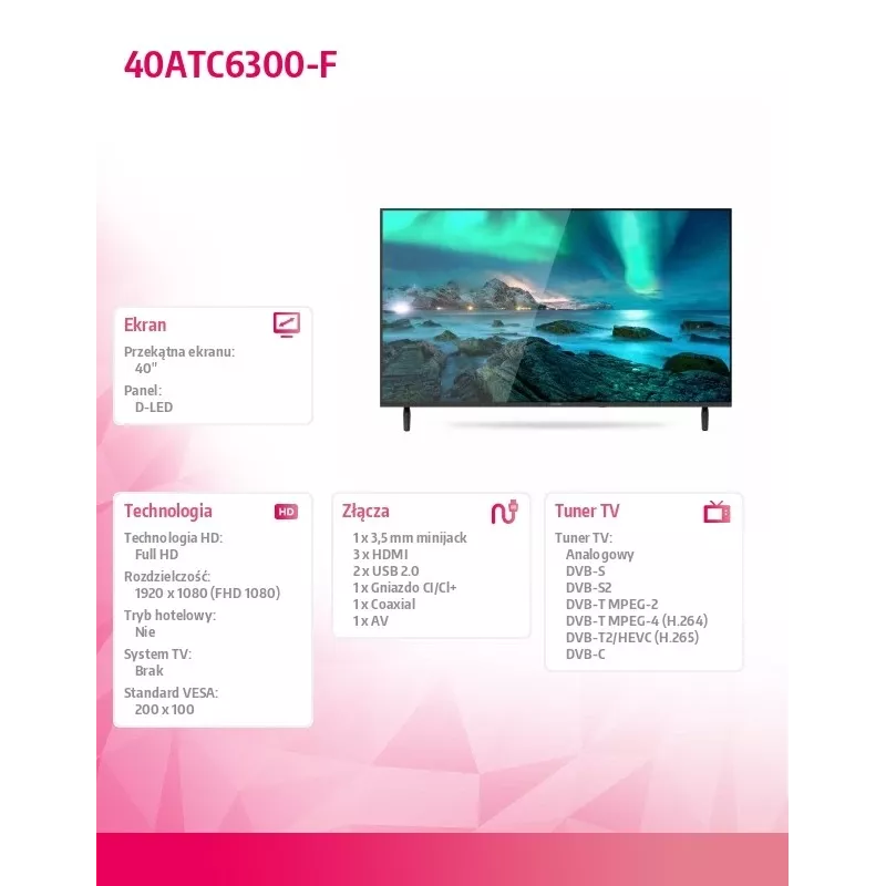 TV LED Allview 40ATC6300-F 40