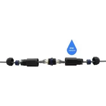 Adaptador de rede RJ45 Renkforce CAT 6 [1x conector fêmea RJ45 - 1x conector fêmea RJ45] preto (RF-4533938)