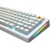 Teclas GLORIOUS GPBT Backlit — PBT branco, layout ANSI