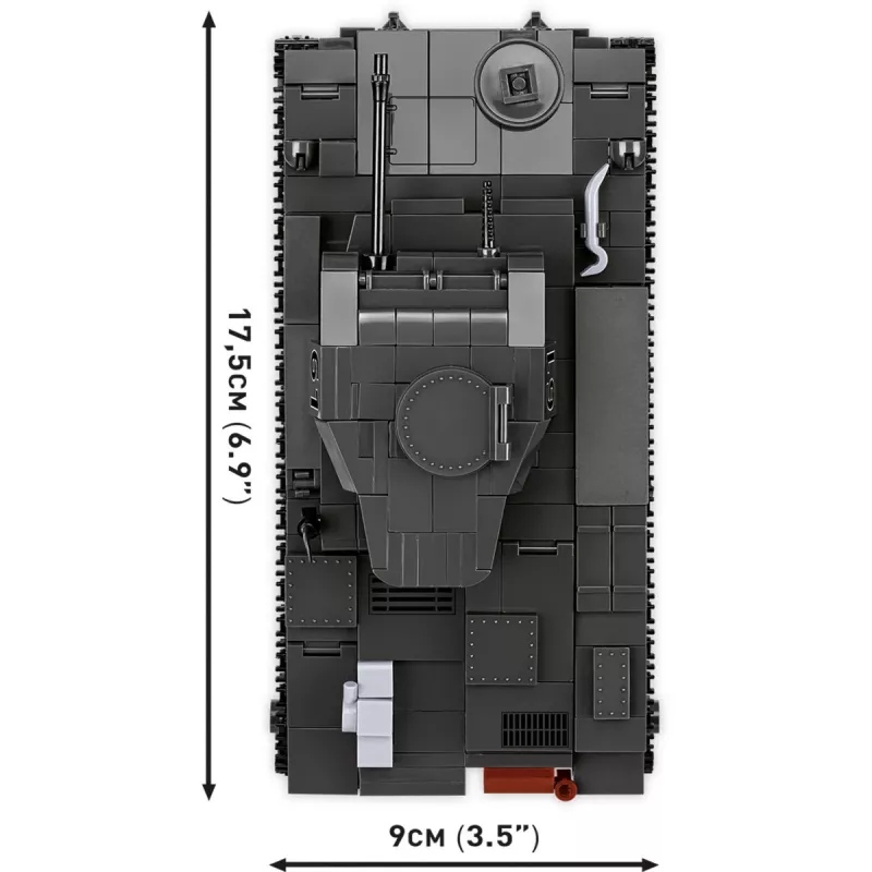 Conjunto de construção Cobi Panzerkampfwagen II Ausf. F – 813 peças, preto, idade 9+
