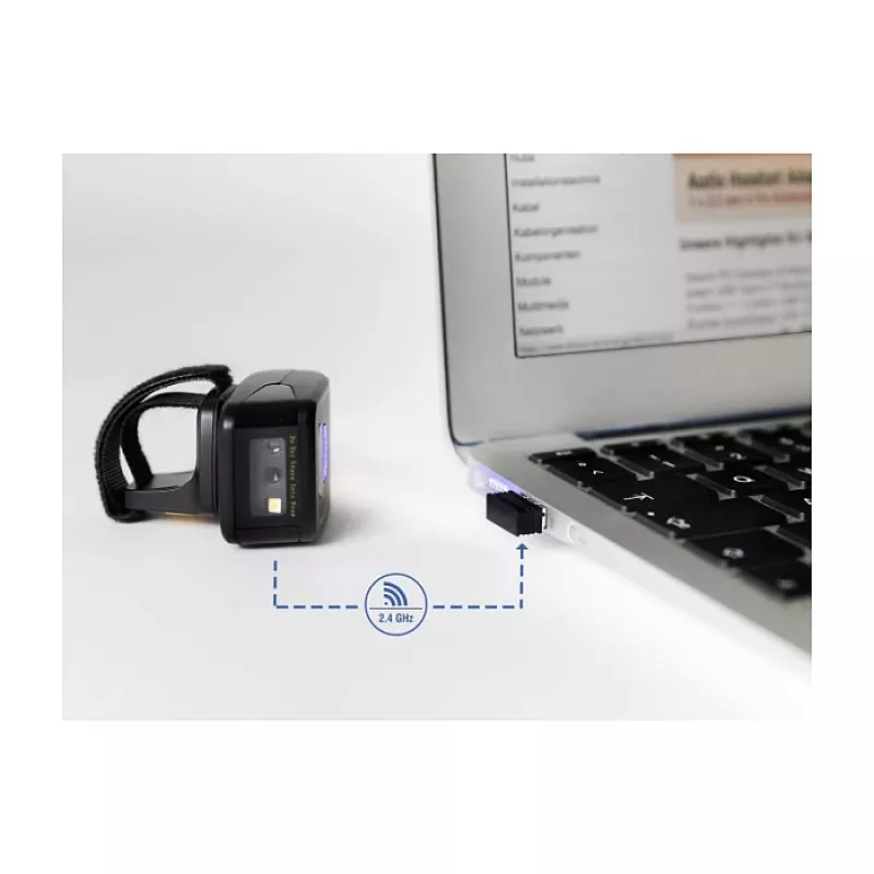 DeLOCK dongle USB leitor de códigos de barras sem fios 2,4 GHz preto USB A