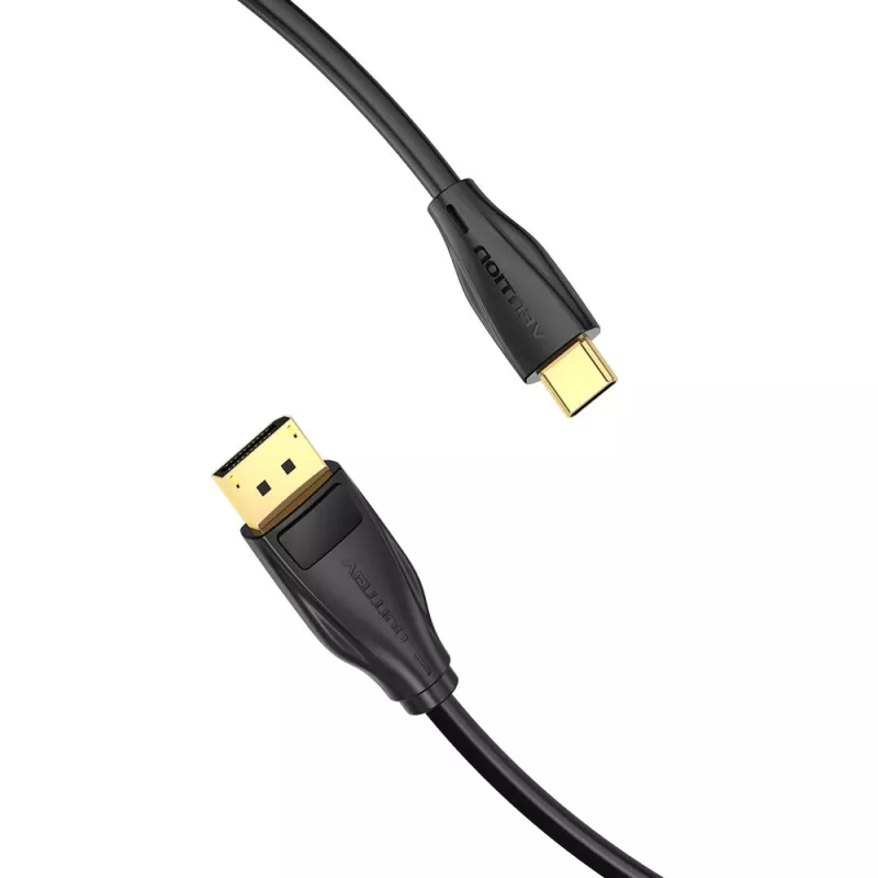 Cabo Vention USB-C para DisplayPort 8K 2 m, USB Type-C para DP, preto