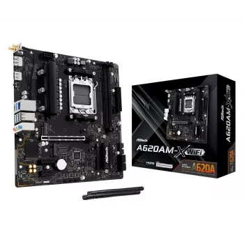 Placa-mãe ASRock A620AM-X WiFi AMD A620 AM5 Micro-ATX