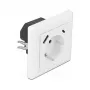 Tomada DeLOCK 11489 CEE 7/3 + USB branco 250V 16A