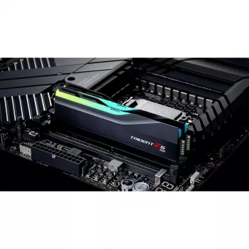 DIMM 48 GB DDR5-6000 (2x 24 GB) Dual-Kit, memória RAM preta, F5-6000J4048F24GX2-TZ5RK, Trident Z5 RGB, INTEL XMP