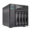 Asustor LOCKERSTOR 4 Gen2 (AS6704T) NAS Desktop Intel® Celeron® N N5105 4 GB DDR4 0 TB ADM Preto