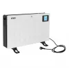Aquecedor elétrico convector NOVEEN CH8000 — 2000 W, 3 níveis de potência, temporizador, comando, branco