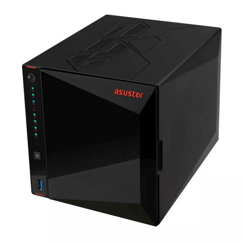 Servidor NAS/armazenamento Asustor AS5404T Intel® Celeron® N5105 4 GB DDR4 0 TB ADM preto