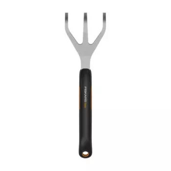 Fiskars Xact preto, escarificador de mão em aço inoxidável