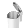 Chaleira elétrica Xiaomi 1,7 L 1800 W branco – aço inoxidável, tampa com botão, isolamento térmico