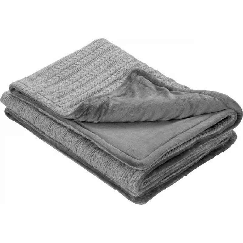 Cobertor elétrico Medisana HB 680, 120 W, peluche cinzento