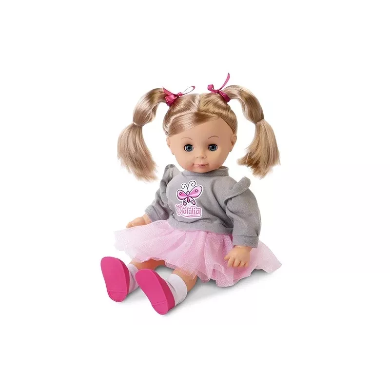 Boneca Natalia falante em polaco com tranças 39cm Artyk