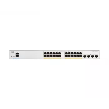 Cisco Catalyst 1300-24P-4X Switch gerido, 24 portas GE, PoE, 4x10GE SFP+, Limited Lifetime Protection (C1300-24P-4X)