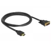 Adaptador de cabo de vídeo DeLOCK 85653 1,5 m HDMI Type-A DVI preto