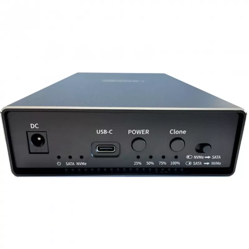 Caixa para HDD/SSD LC-Power LC-DOCK-C-35-M2 3,5 polegadas USB Type-C 10 Gbit/s